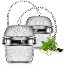 2x Teesieb aus rostfreiem