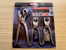 Powerfix Profi Zangen-Set 103 Teile Lochzangen Ösen in OVP Pappe Filz Leder