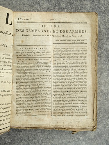 Journal des campagnes - et,