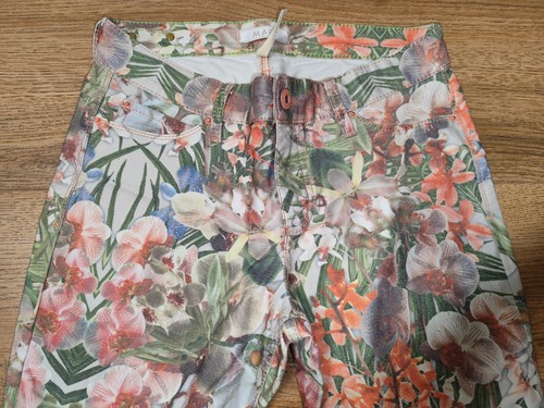 Mac jeans blumen print - 7/8,