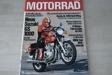 1) Motorrad 24/1977 - Suzuki GS 1000 in einer ers - Wirklich gut? Honda GL 1000