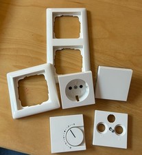 GIRA System 55 reinweiß glänzend Abdeckungen & Rahmen * TOP Zustand *