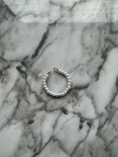 Ring Perlen knuckle weiß neu