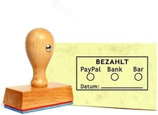 Stempel Bürostempel BEZAHLT