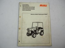 Hako Hakotrac 3800D Hydrostatic (8050) Traktor Ersatzteilliste Parts List 1984