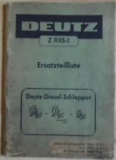 Deutz Fahr Schlepper D 40 , D 40 S , D 50 Ersatzteilkatalog