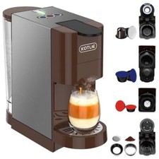 5in1 Kaffeemaschine Kapselkaffeemaschine Padmaschine Pulver warm/kalt 19bar
