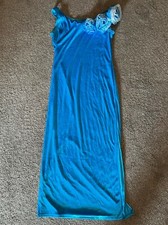 Kostüm Fasching - Charleston Kleid 20er Jahre in hellblau mit Zubehör - selten