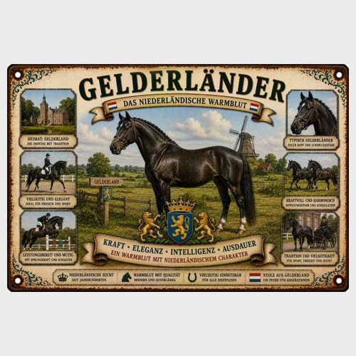 Blechschild gelderländer - blechschild,