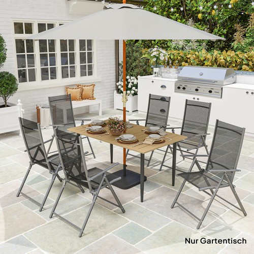 Outsunny gartentisch 150x90cm - outsunny,