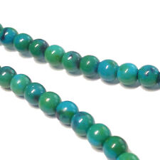 Azurit Chrysokoll Perlen rund ca. 4 mm ca. 100 Halbedelsteine nenad-design E113