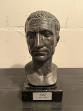 Julius Caesar Büste / Skulptur / Figur / Statue römischer Kaiser / Vintage