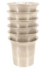 Zinn Zinnbecher Set 6x Silber Elegant Klassisch Vintage Trinkbecher