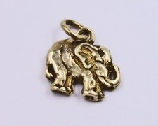 Anhänger Elefant Glücksbringer in 585 14 kt Gelbgold 