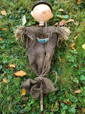 Gartenwichtel - mit Kopf aus Keramik