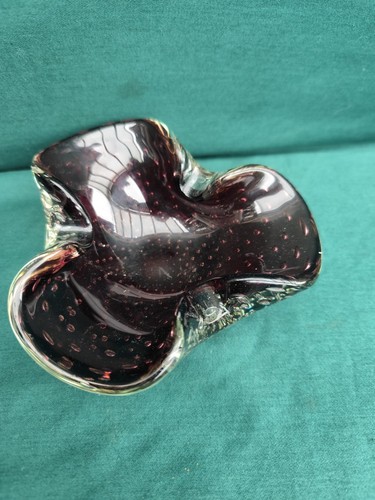 Murano aschenbecher glas lila - murano,