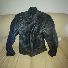 Motorrad Leder Jacke Herren Gr.M/52 Schwarz  Auf Meinem F etis Sammlung