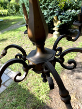 antike Deckenleuchte Messing