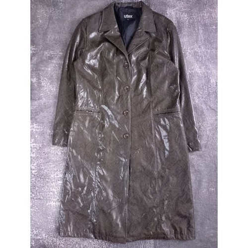 Vintage faux snake skin trench - vintage,