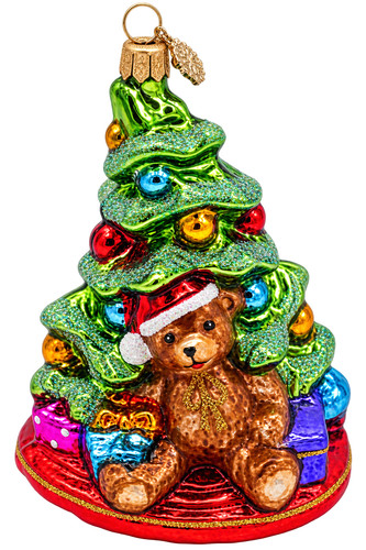 Glasornament teddybär am - glasornament, „teddybär