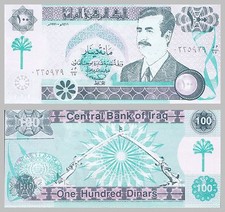 Irak / Iraq 100 Dinars 1991
