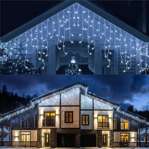 500 led eisregen christbaum - eisregen,