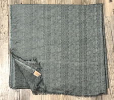 Becksöndergaard  Seide Wolle Schal Tuch  Grau 110cm X 210cm