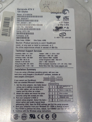 Seagate barracuda st3120023a - seagate,