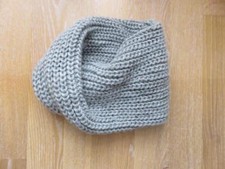 Loop - Schal - Loop-Schal - doppellagig - grob gestrickt - grau - guter Zustand