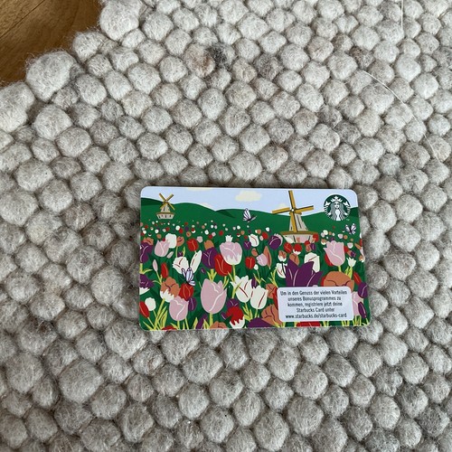 Starbucks karte card tulpen - starbucks,