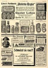 Parfümerie Gustav Lohse Berlin W. Dampf-Waschmaschine Dynamomaschine Reklame1899