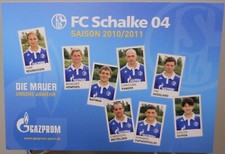 Postkarte FC Schalke 04 Fan Edition Die Mauer der Saison 2010/2011 Unsere Abwehr