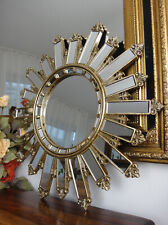 Wandspiegel Sonne Antik Barock Prunk Spiegel Rokoko Stil Gold Edel Luxus NEU Sun