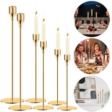 6x Kerzenständer Gold 6er Set