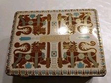 Blechdose Dose Keksdose Metalldose ENRILO Krause Tee Sehr Alt Vintage 24x19x12