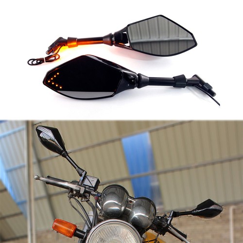 Motorrad spiegel mit led - motorrad,