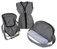 Puppenzubehör Set grau stone