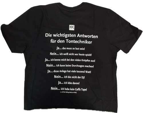 Audio shirt schwarz - t-shirt,