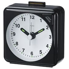 Hama Reisewecker Wecker A50 Manuell Analog Travel Uhr Backlight Snooze Black 