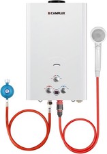 CAMPLUX 16L Gasdurchlauferhitzer im Freien 50mbar Tankless Gasdusche mit Regler
