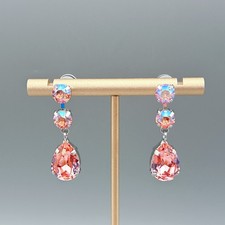 Tropfenform Ohrringe aus Swarovski® Kristall Damen Geschenk Neu