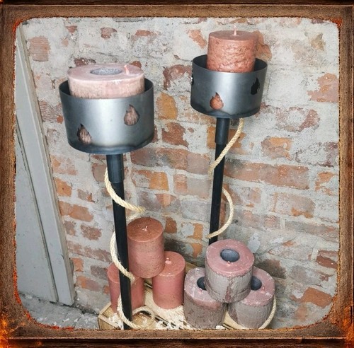 Gartenfackel für wachsrollen - für,