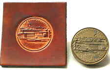 BONN - BUNDESHAUS 1A STEMPEL Messing LEDER Prägen PRÄGEWERKZEUG Prägestempel TOP