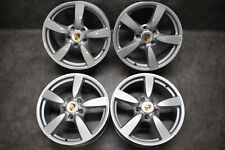4x Original Porsche Boxster Spyder 987 Cayman Alufelgen 8J u. 9J x 18 Zoll
