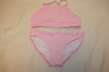 H&M  Bikini rosa weiß gestreift Gr. 146/152 Neckholder  