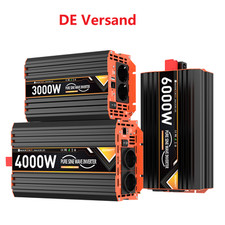 3000W 4000W 6000W Reiner Sinus-Wechselrichter Spannungswandler 12V/24V auf 230V