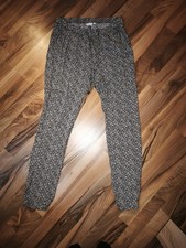 Schöne Damen Stoffhose Mit Blumenmuster/Stretch/Haremhose/Boule/Gr.M/Viskose