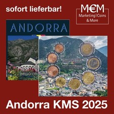 ANDORRA 2025 KURSMÜNZENSATZ KMS 1 CENT - 2 EURO OFFIZIELLER BLISTER SOFORT