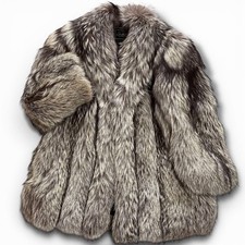 SAGA ROYAL Silver Fox Fur Coat