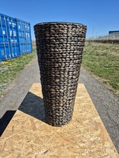 Pflanztopf Blumenkübel Blumentopf groß Wasserhyazinthe 28x60cm Braun Rund